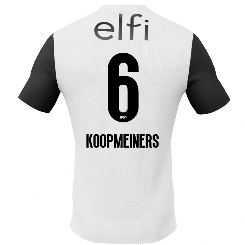 Danxen Kvinnor Peer Koopmeiners #6 Vit Svart Bortatröja Matchtröjor 2024/25 Tröjor T-Tröja