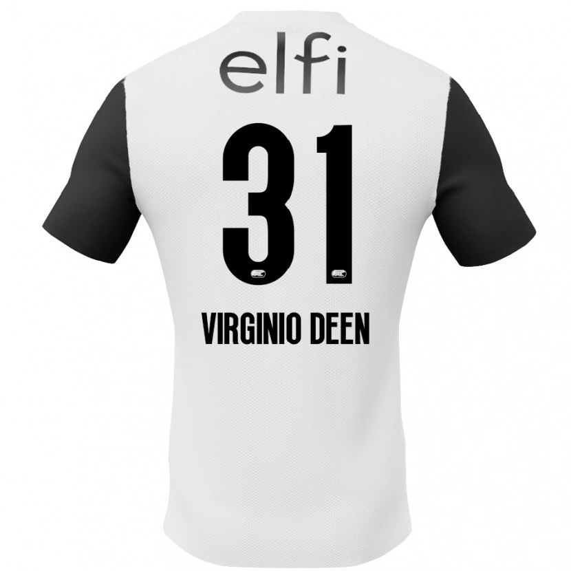 Danxen Kvinnor Daniël Virginio Deen #31 Vit Svart Bortatröja Matchtröjor 2024/25 Tröjor T-Tröja