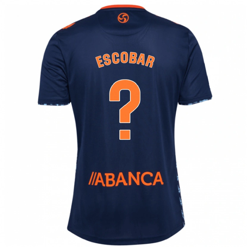 Danxen Kvinnor Jordi Escobar #0 Marinblå Bortatröja Matchtröjor 2024/25 Tröjor T-Tröja