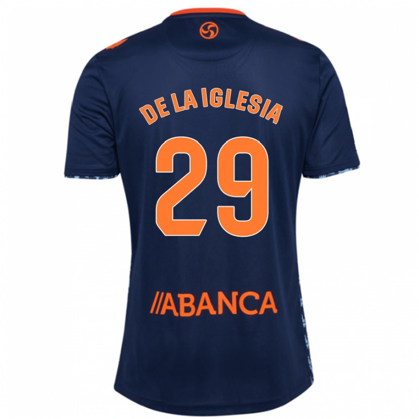 Danxen Kvinnor David De La Iglesia #29 Marinblå Bortatröja Matchtröjor 2024/25 Tröjor T-Tröja