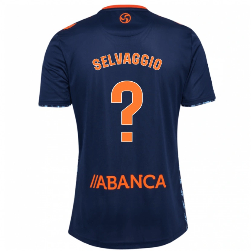 Danxen Kvinnor Nico Selvaggio #0 Marinblå Bortatröja Matchtröjor 2024/25 Tröjor T-Tröja
