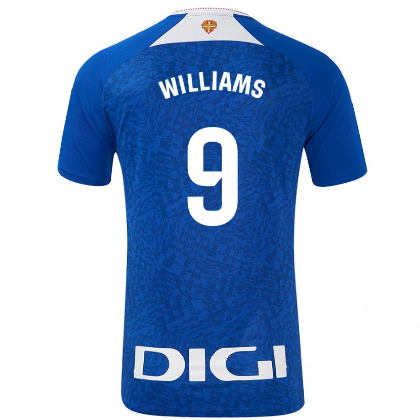 Danxen Kvinnor Iñaki Williams #9 Kungsblå Bortatröja Matchtröjor 2024/25 Tröjor T-Tröja