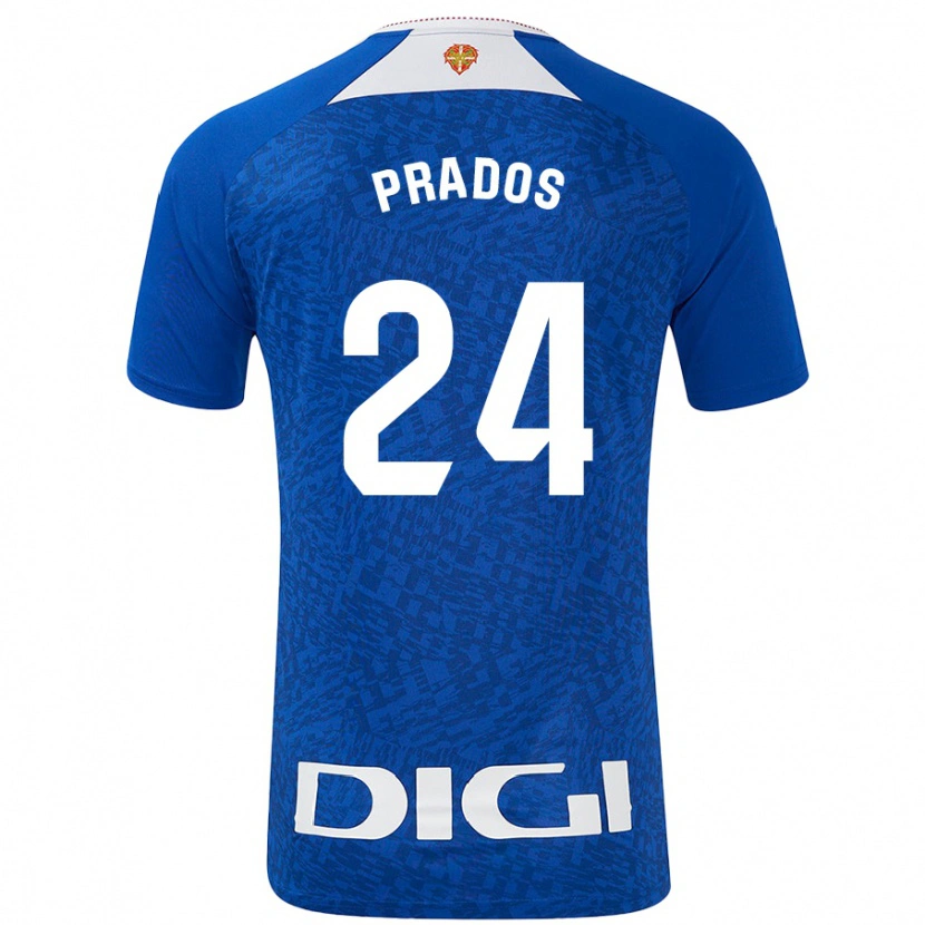 Danxen Kvinnor Beñat Prados #24 Kungsblå Bortatröja Matchtröjor 2024/25 Tröjor T-Tröja