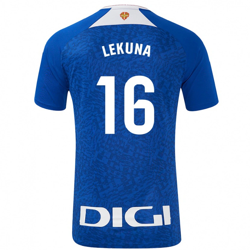 Danxen Kvinnor Adrián Lekuna #16 Kungsblå Bortatröja Matchtröjor 2024/25 Tröjor T-Tröja