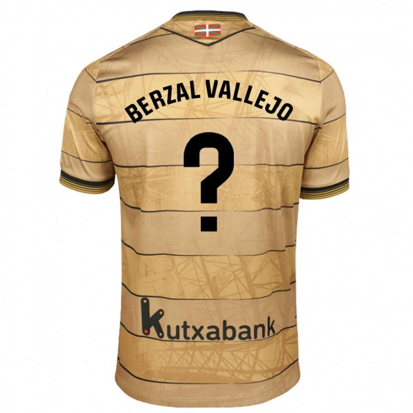 Danxen Kvinnor Asier Berzal #0 Brun Bortatröja Matchtröjor 2024/25 Tröjor T-Tröja