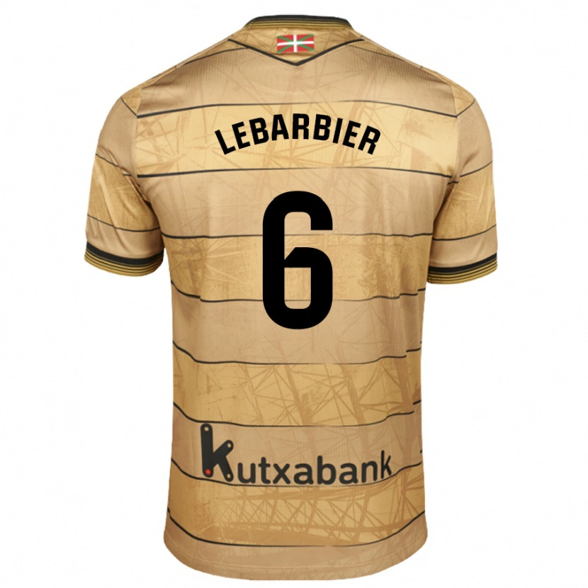 Danxen Kvinnor Alex Lebarbier #6 Brun Bortatröja Matchtröjor 2024/25 Tröjor T-Tröja