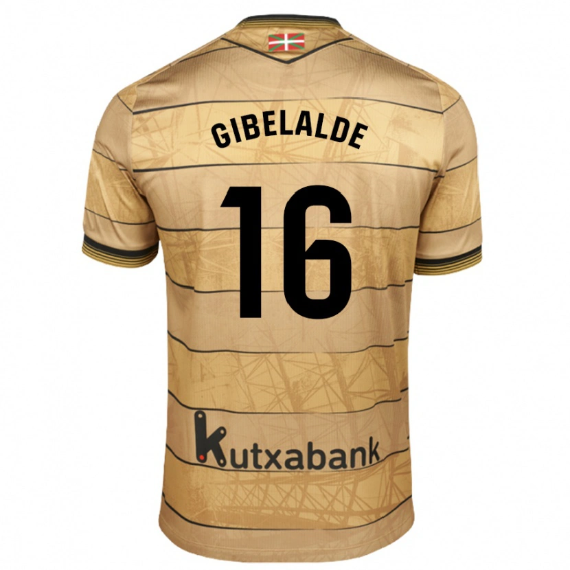Danxen Kvinnor Manex Gibelalde #16 Brun Bortatröja Matchtröjor 2024/25 Tröjor T-Tröja