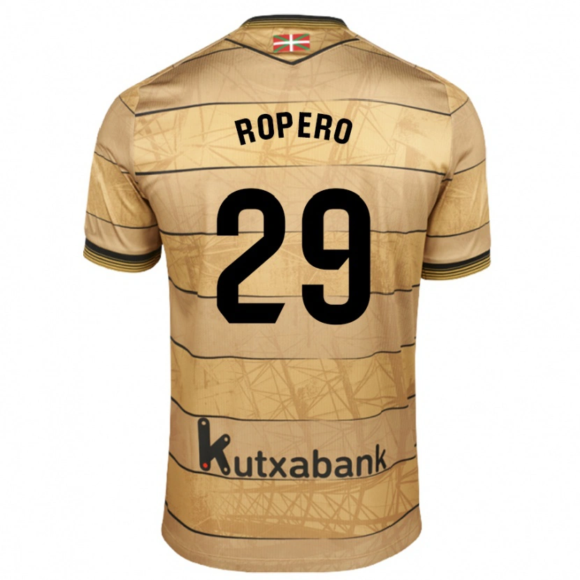 Danxen Kvinnor Iker Ropero #29 Brun Bortatröja Matchtröjor 2024/25 Tröjor T-Tröja