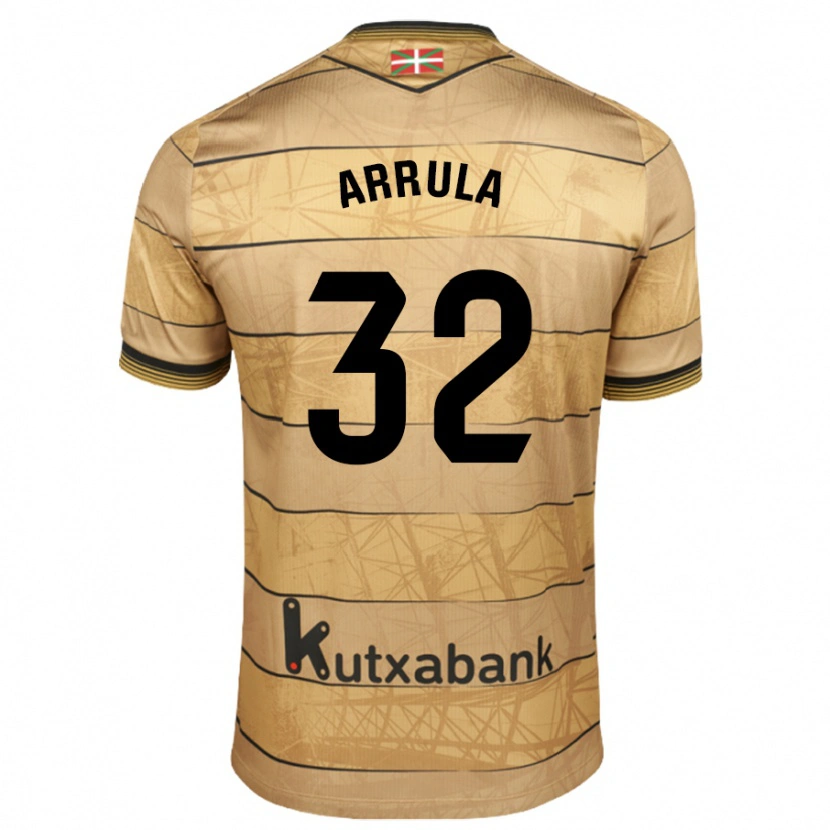 Danxen Kvinnor Julia Arrula #32 Brun Bortatröja Matchtröjor 2024/25 Tröjor T-Tröja