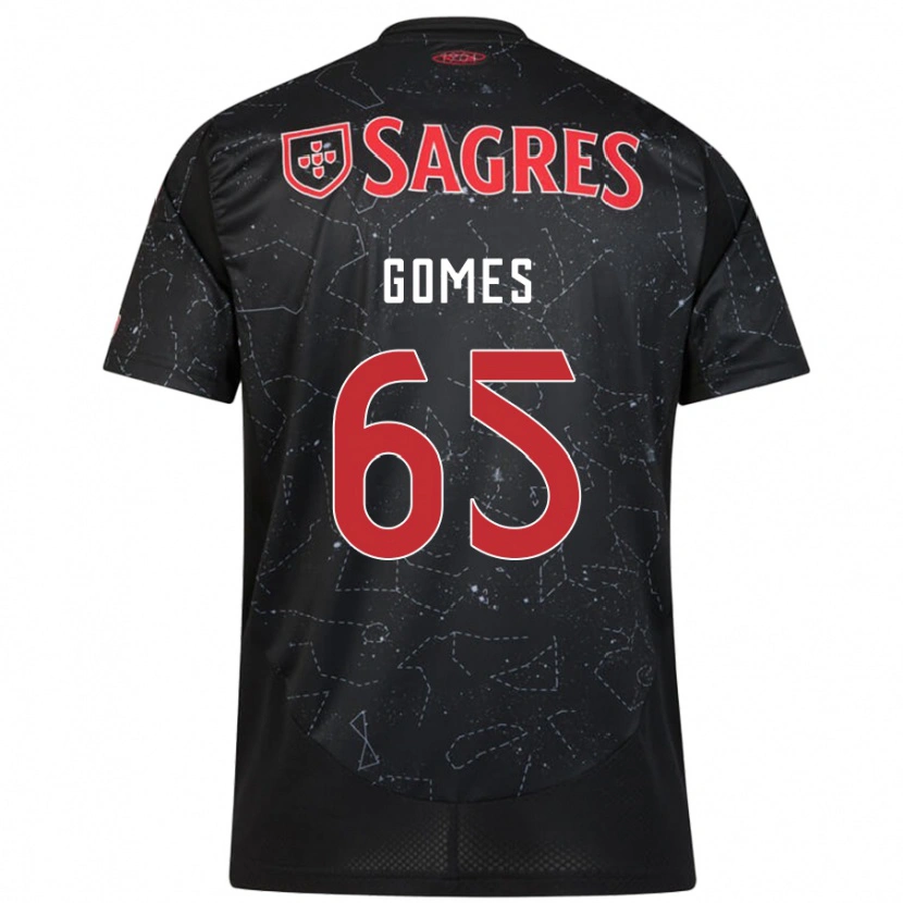 Danxen Kvinnor André Gomes #65 Svart Röd Bortatröja Matchtröjor 2024/25 Tröjor T-Tröja