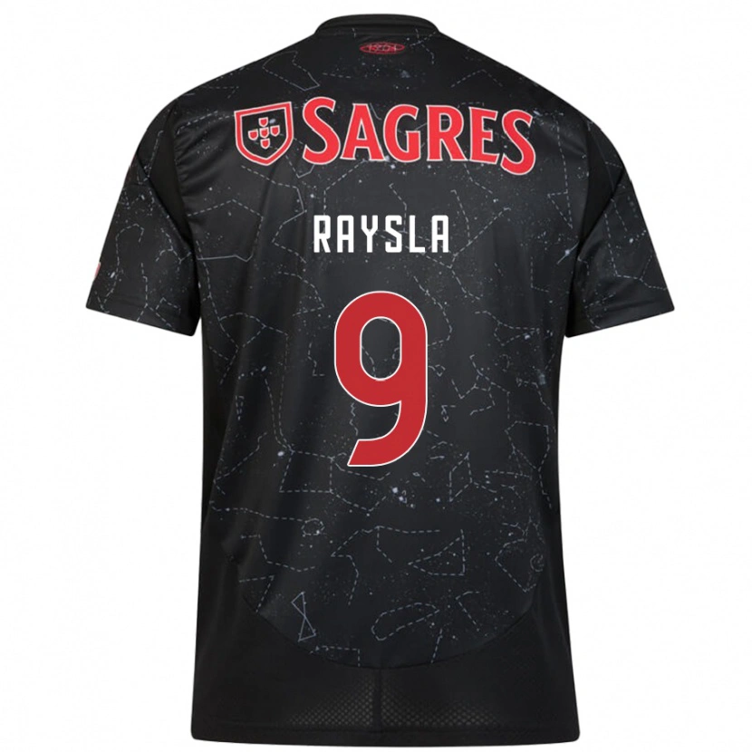 Danxen Kvinnor Nycole Raysla #9 Svart Röd Bortatröja Matchtröjor 2024/25 Tröjor T-Tröja