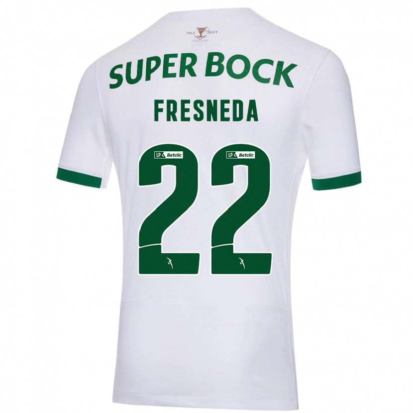 Danxen Kvinnor Iván Fresneda #22 Vit Grön Bortatröja Matchtröjor 2024/25 Tröjor T-Tröja