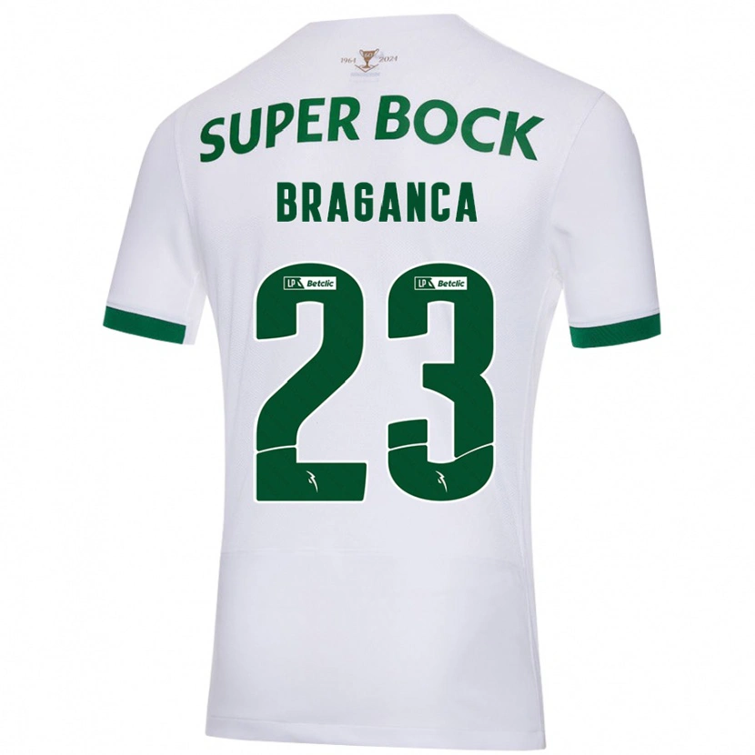 Danxen Kvinnor Daniel Bragança #23 Vit Grön Bortatröja Matchtröjor 2024/25 Tröjor T-Tröja
