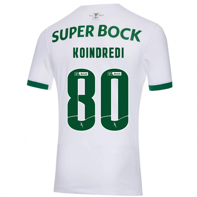 Danxen Kvinnor Koba Koindredi #80 Vit Grön Bortatröja Matchtröjor 2024/25 Tröjor T-Tröja