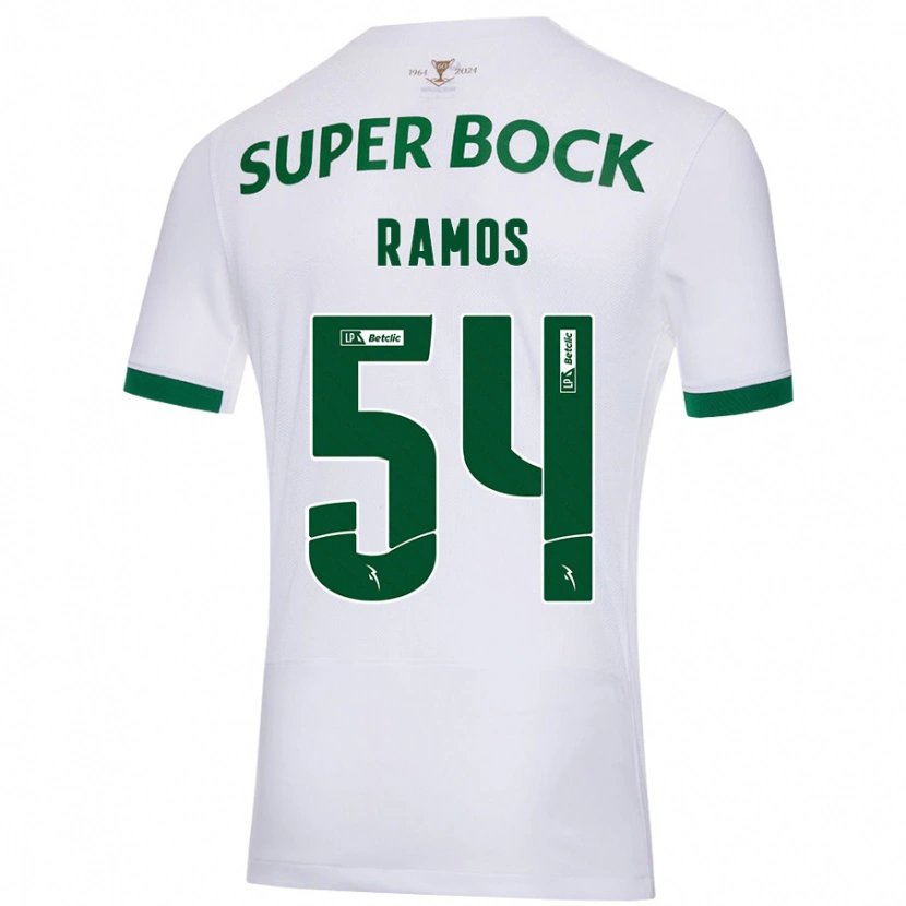 Danxen Kvinnor Bruno Ramos #54 Vit Grön Bortatröja Matchtröjor 2024/25 Tröjor T-Tröja