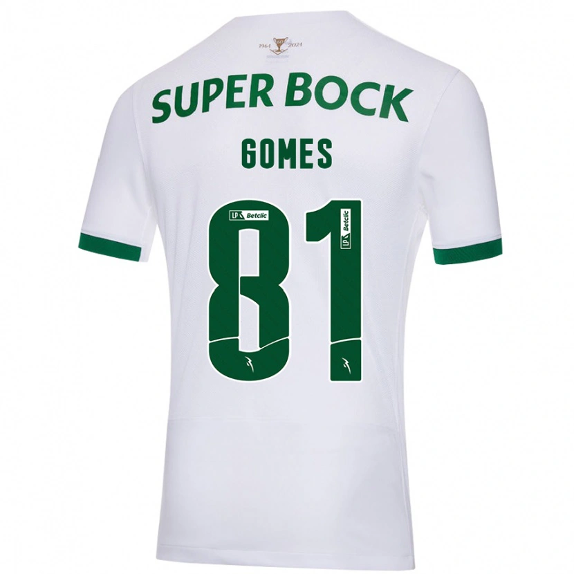 Danxen Kvinnor Salvador Gomes #81 Vit Grön Bortatröja Matchtröjor 2024/25 Tröjor T-Tröja