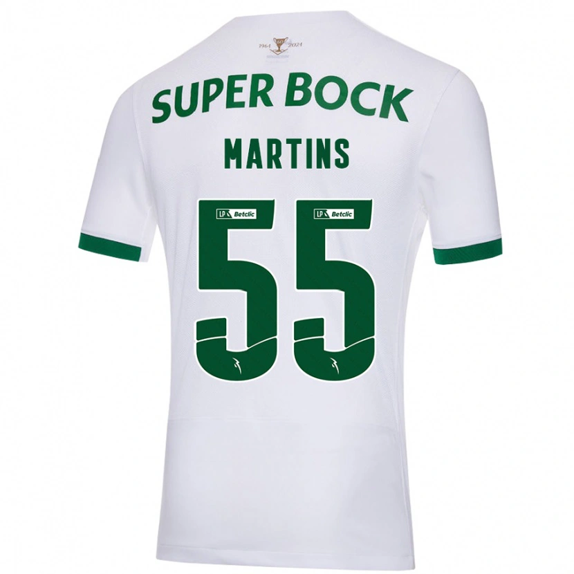 Danxen Kvinnor Carolina Martins #55 Vit Grön Bortatröja Matchtröjor 2024/25 Tröjor T-Tröja