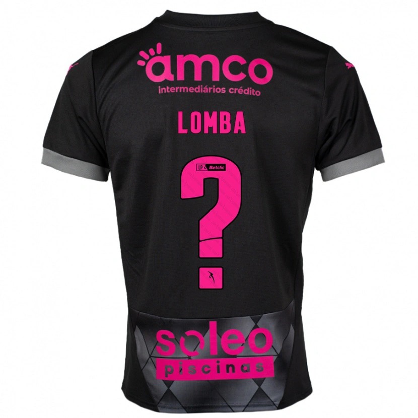 Danxen Kvinnor João Lomba #0 Svart Rosa Bortatröja Matchtröjor 2024/25 Tröjor T-Tröja