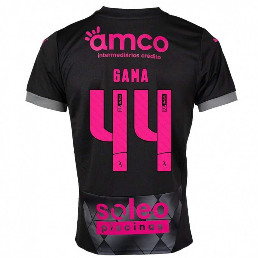 Danxen Kvinnor Dinis Gama #44 Svart Rosa Bortatröja Matchtröjor 2024/25 Tröjor T-Tröja