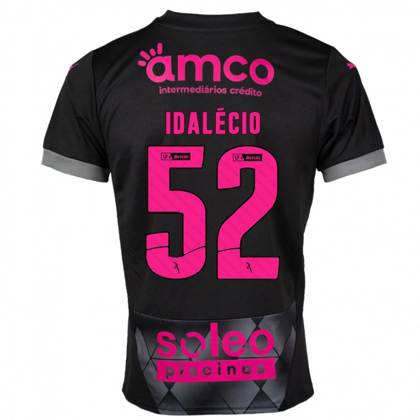 Danxen Kvinnor Idalécio #52 Svart Rosa Bortatröja Matchtröjor 2024/25 Tröjor T-Tröja