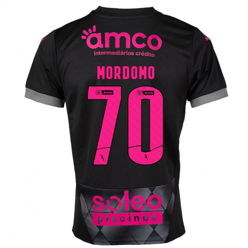 Danxen Kvinnor Mordomo #70 Svart Rosa Bortatröja Matchtröjor 2024/25 Tröjor T-Tröja