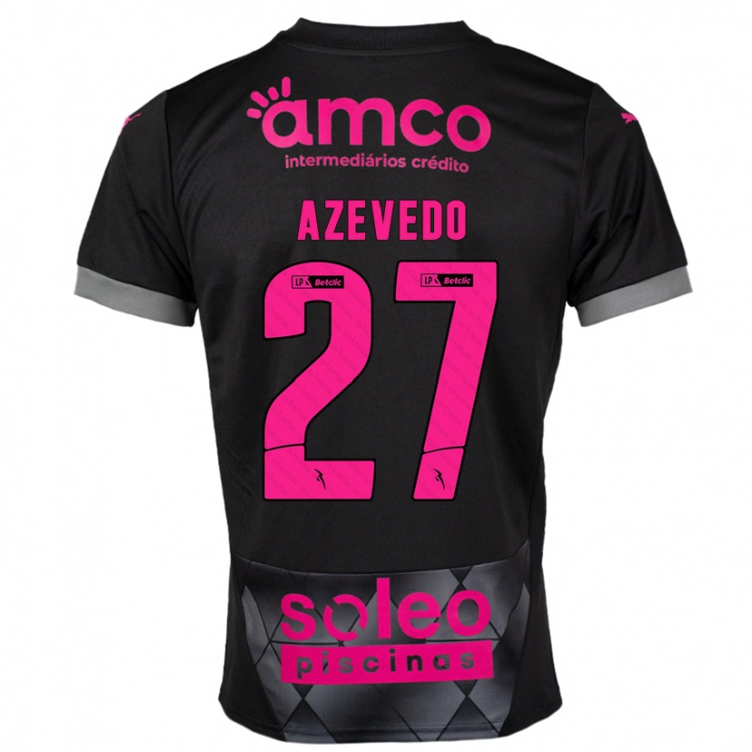 Danxen Kvinnor Mariana Azevedo #27 Svart Rosa Bortatröja Matchtröjor 2024/25 Tröjor T-Tröja