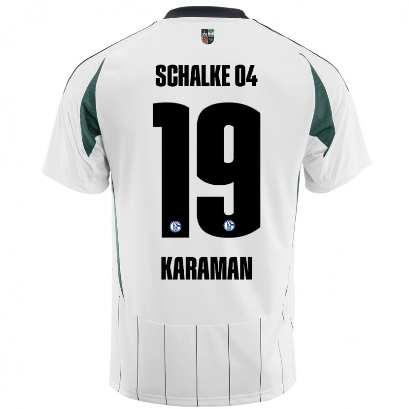 Danxen Kvinnor Kenan Karaman #19 Vit Grön Bortatröja Matchtröjor 2024/25 Tröjor T-Tröja