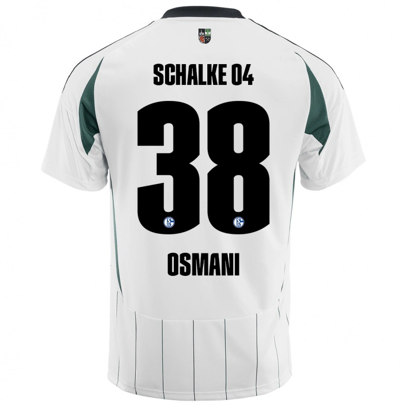 Danxen Kvinnor Tristan Osmani #38 Vit Grön Bortatröja Matchtröjor 2024/25 Tröjor T-Tröja
