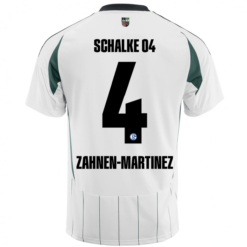 Danxen Kvinnor Pablo Zahnen-Martinez #4 Vit Grön Bortatröja Matchtröjor 2024/25 Tröjor T-Tröja