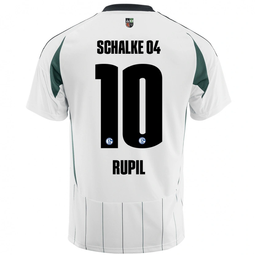 Danxen Kvinnor Timothé Rupil #10 Vit Grön Bortatröja Matchtröjor 2024/25 Tröjor T-Tröja