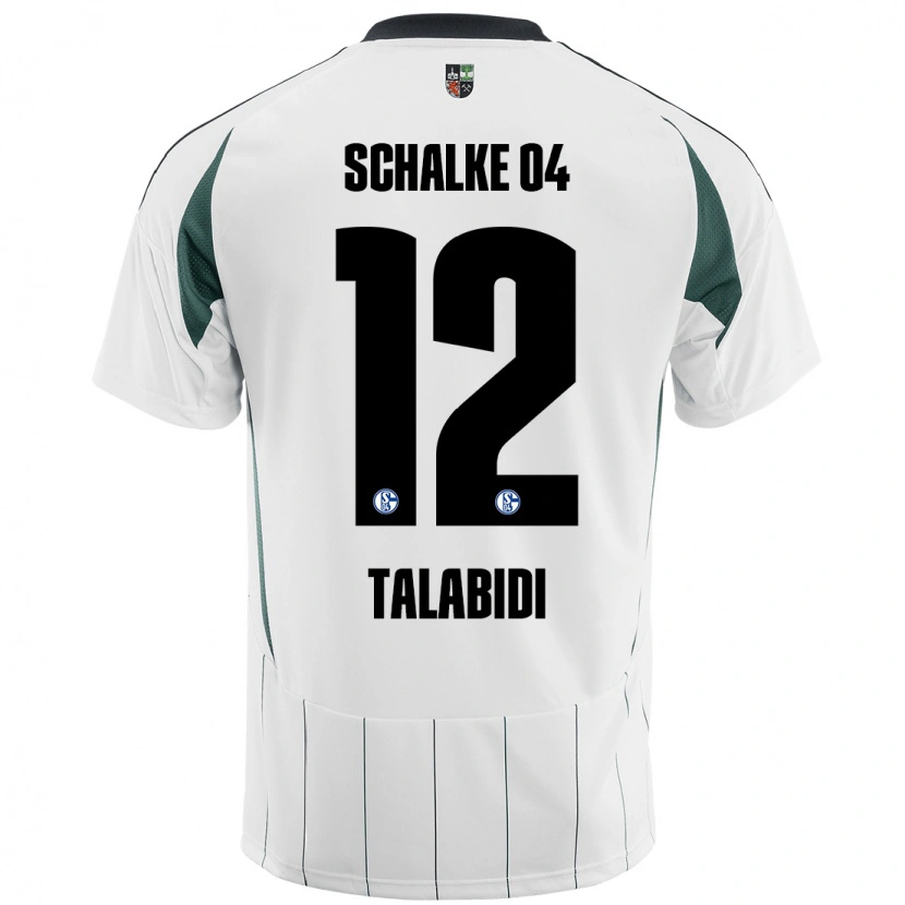 Danxen Kvinnor Malik Talabidi #12 Vit Grön Bortatröja Matchtröjor 2024/25 Tröjor T-Tröja