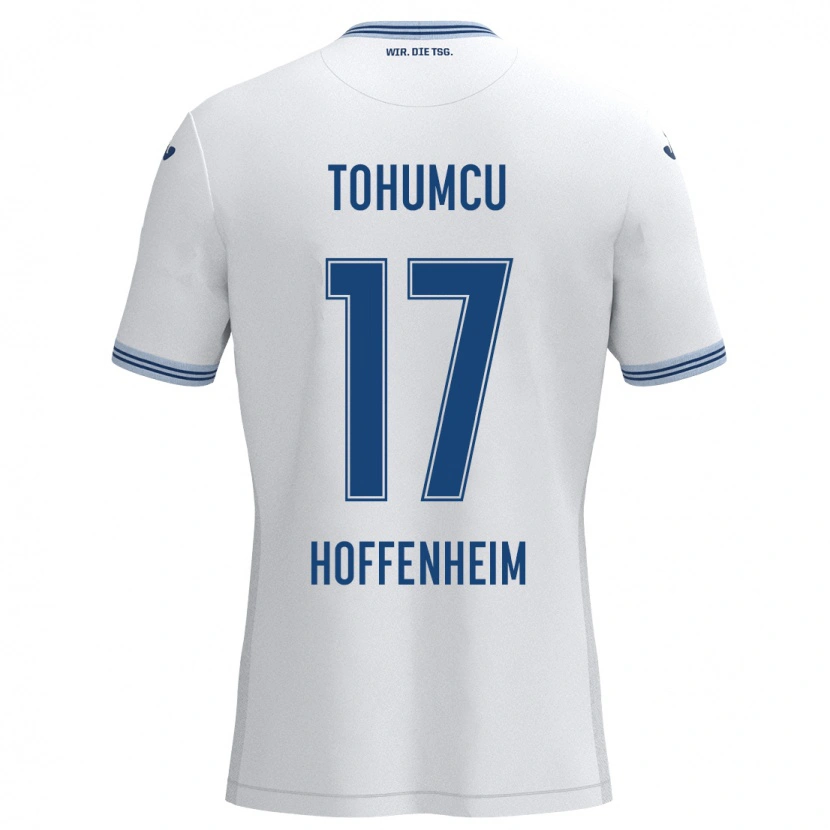 Danxen Kvinnor Umut Tohumcu #17 Vit Blå Bortatröja Matchtröjor 2024/25 Tröjor T-Tröja