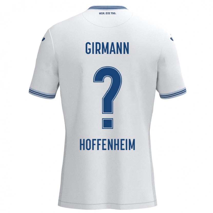 Danxen Kvinnor David Girmann #0 Vit Blå Bortatröja Matchtröjor 2024/25 Tröjor T-Tröja