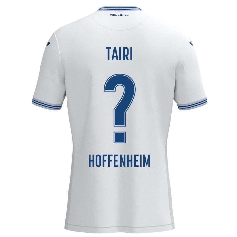 Danxen Kvinnor Zidan Tairi #0 Vit Blå Bortatröja Matchtröjor 2024/25 Tröjor T-Tröja