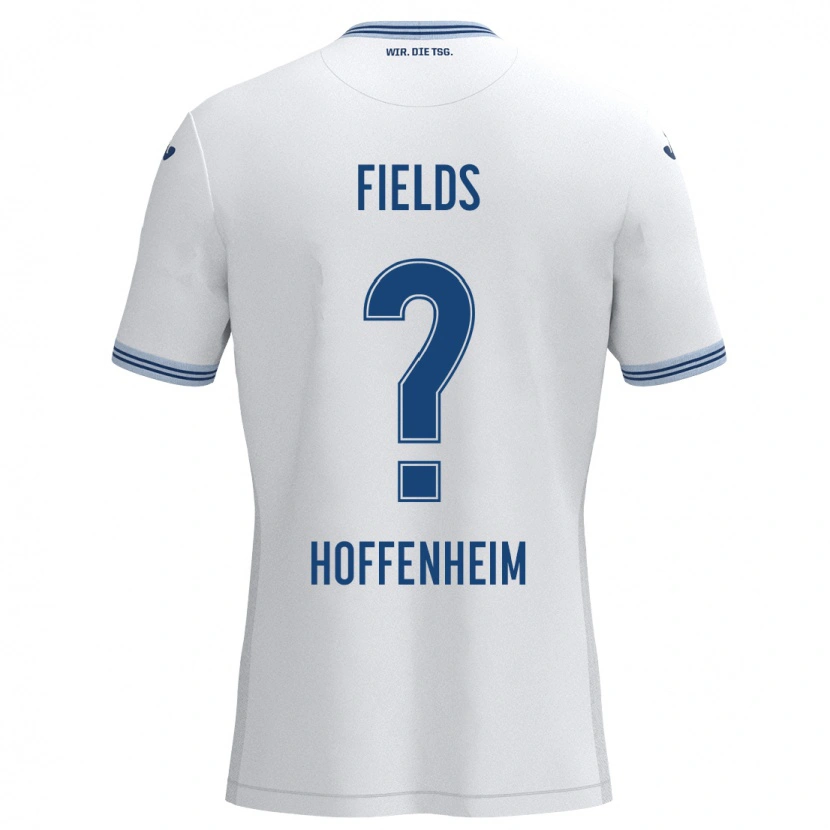 Danxen Kvinnor Jykese Fields #0 Vit Blå Bortatröja Matchtröjor 2024/25 Tröjor T-Tröja