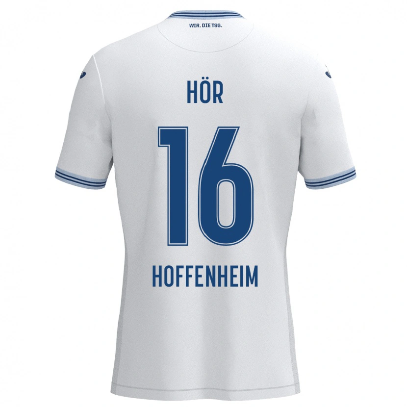 Danxen Kvinnor Yannis Hör #16 Vit Blå Bortatröja Matchtröjor 2024/25 Tröjor T-Tröja