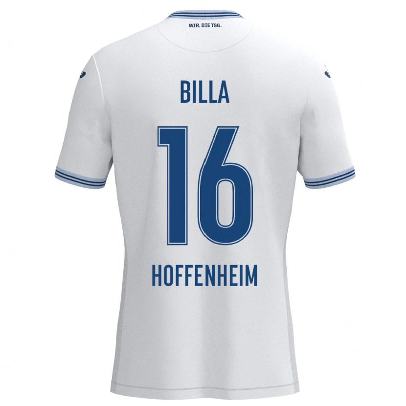 Danxen Kvinnor Nicole Billa #16 Vit Blå Bortatröja Matchtröjor 2024/25 Tröjor T-Tröja