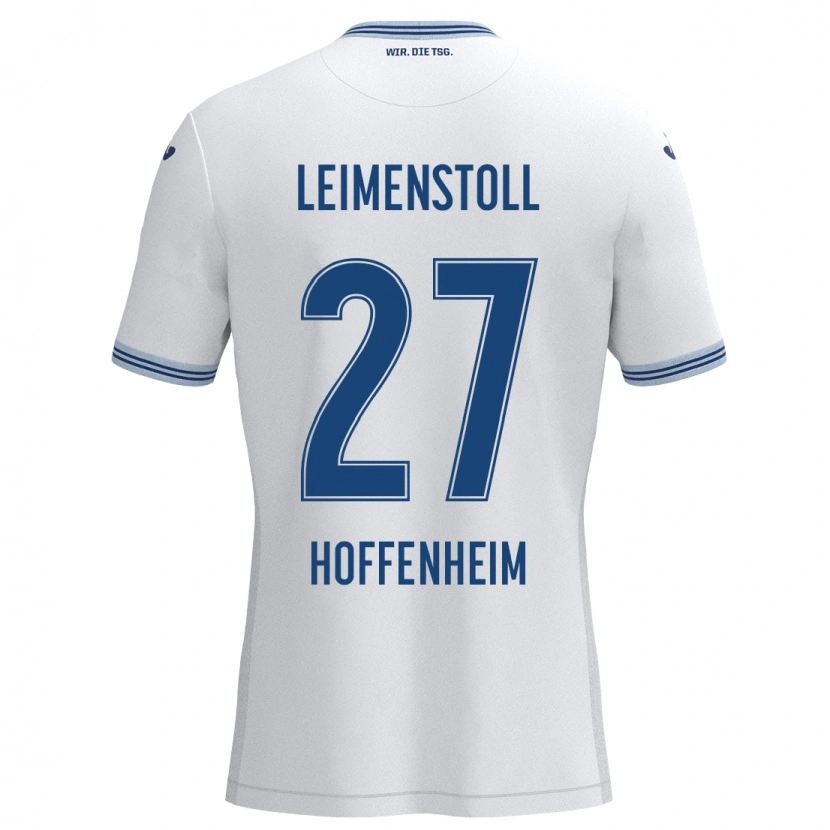 Danxen Kvinnor Vanessa Leimenstoll #27 Vit Blå Bortatröja Matchtröjor 2024/25 Tröjor T-Tröja