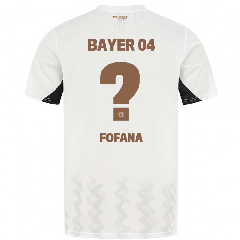 Danxen Kvinnor Sadik Fofana #0 Vit Svart Bortatröja Matchtröjor 2024/25 Tröjor T-Tröja