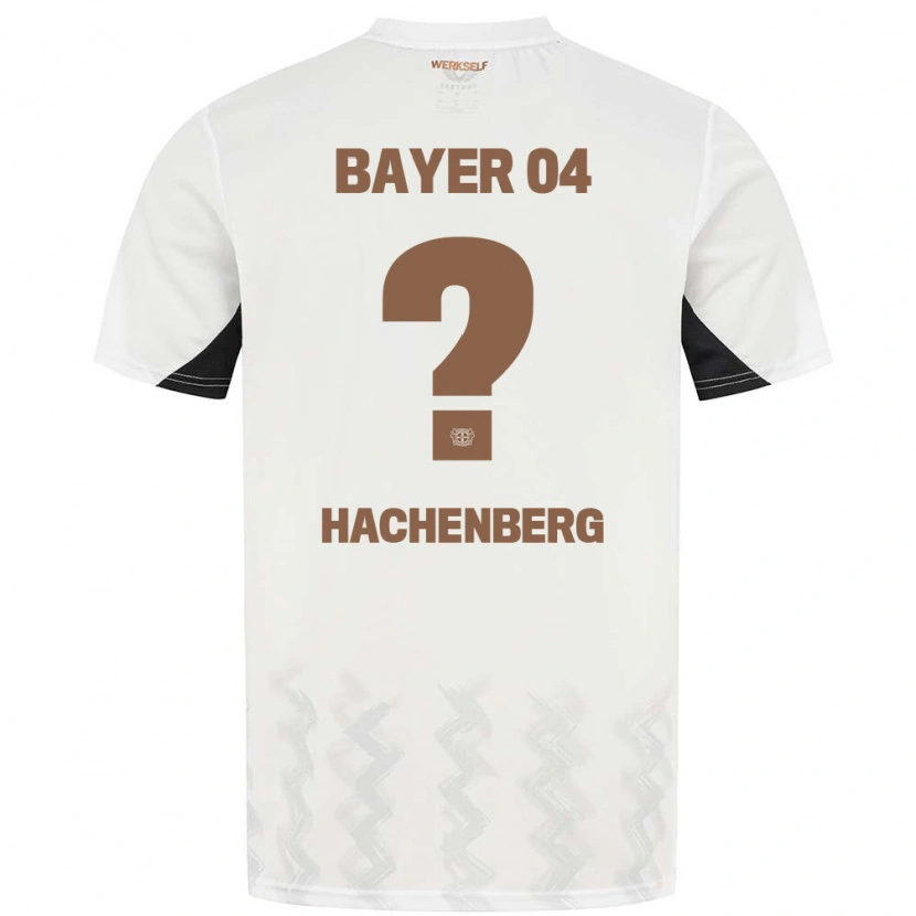 Danxen Kvinnor Merlin Hachenberg #0 Vit Svart Bortatröja Matchtröjor 2024/25 Tröjor T-Tröja