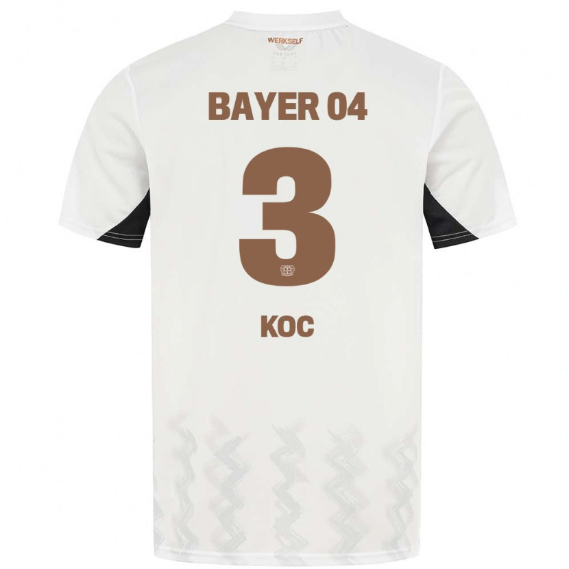 Danxen Kvinnor Halil Koc #3 Vit Svart Bortatröja Matchtröjor 2024/25 Tröjor T-Tröja
