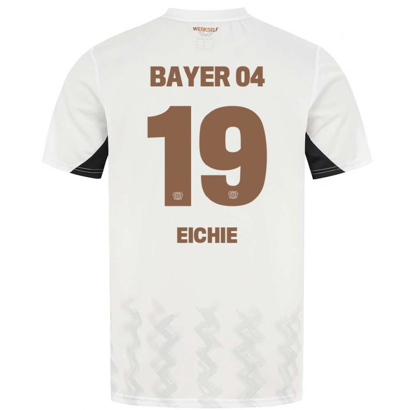 Danxen Kvinnor Isaiah Eichie #19 Vit Svart Bortatröja Matchtröjor 2024/25 Tröjor T-Tröja