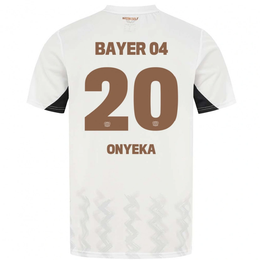 Danxen Kvinnor Francis Onyeka #20 Vit Svart Bortatröja Matchtröjor 2024/25 Tröjor T-Tröja