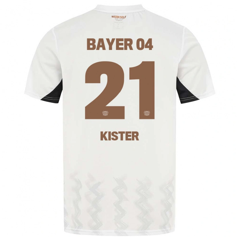 Danxen Kvinnor Akim Kister #21 Vit Svart Bortatröja Matchtröjor 2024/25 Tröjor T-Tröja
