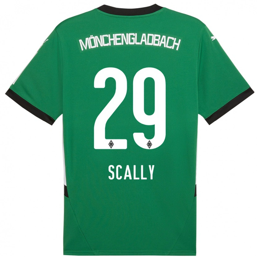 Danxen Kvinnor Joe Scally #29 Grön Vit Bortatröja Matchtröjor 2024/25 Tröjor T-Tröja