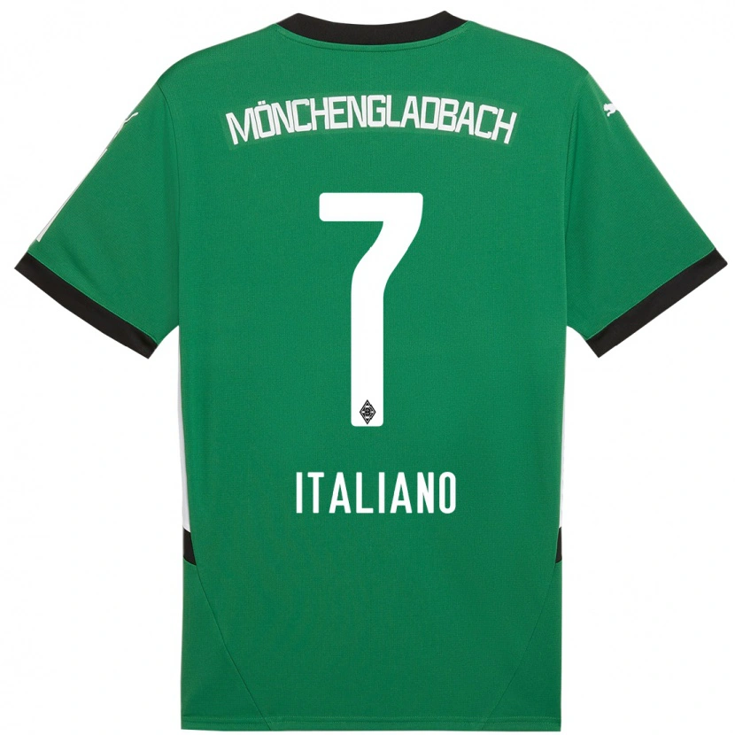 Danxen Kvinnor Jacob Italiano #7 Grön Vit Bortatröja Matchtröjor 2024/25 Tröjor T-Tröja