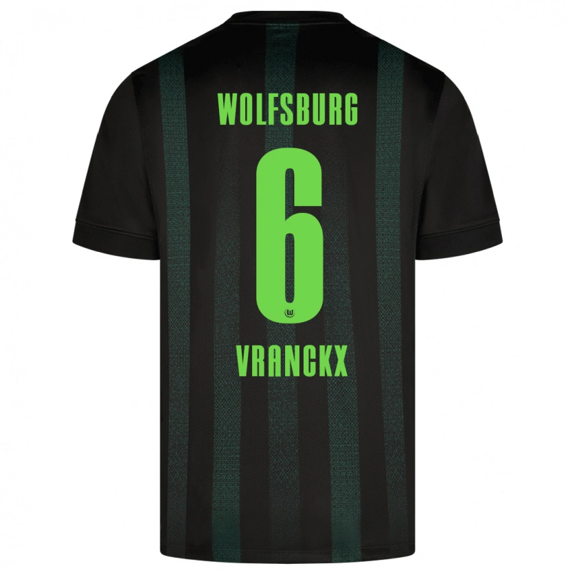 Danxen Kvinnor Aster Vranckx #6 Mörkgrön Bortatröja Matchtröjor 2024/25 Tröjor T-Tröja