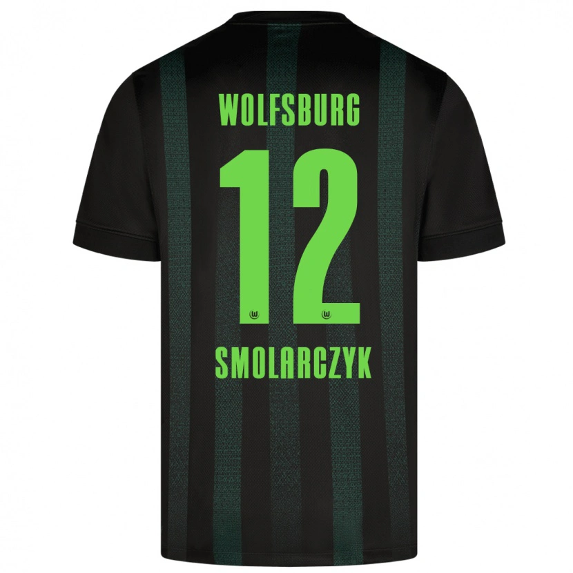 Danxen Kvinnor Nelly Smolarczyk #12 Mörkgrön Bortatröja Matchtröjor 2024/25 Tröjor T-Tröja