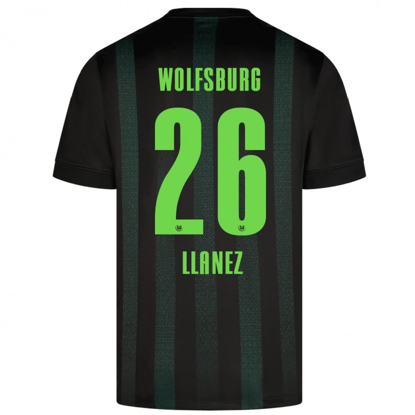 Danxen Kvinnor Ulysses Llanez #26 Mörkgrön Bortatröja Matchtröjor 2024/25 Tröjor T-Tröja
