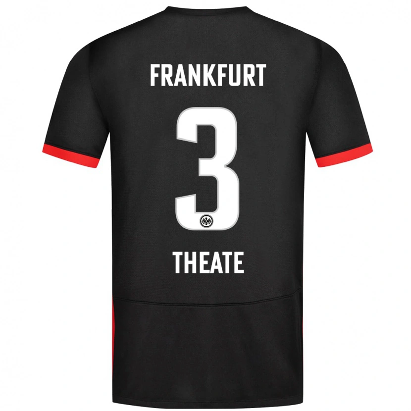 Danxen Kvinnor Arthur Theate #3 Svart Bortatröja Matchtröjor 2024/25 Tröjor T-Tröja